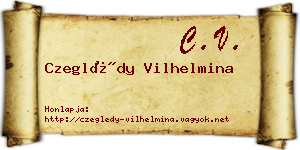 Czeglédy Vilhelmina névjegykártya